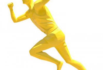 戶外跑步雕塑廠家 噴漆小品 大型不銹鋼跑步雕塑廠