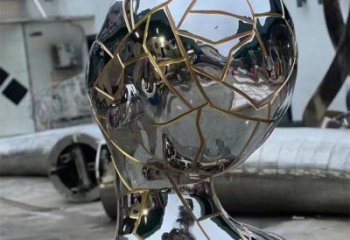 大型人頭雕塑廠家 鍛造小品  現(xiàn)代不銹鋼人頭雕塑廠