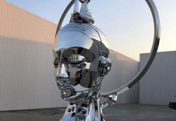 現代肖像雕塑廠家 別墅區擺件  大型不銹鋼肖像雕塑價格