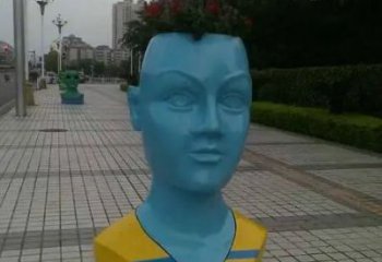 烤漆頭像雕塑廠家  街頭小品  戶外不銹鋼頭像雕塑廠