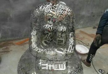 鏤空肖像雕塑廠家 創(chuàng)意小品  現(xiàn)代不銹鋼肖像雕塑廠