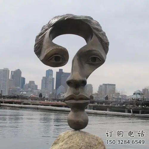 鏤空人臉雕塑廠家 園林小品   戶外不銹鋼人臉雕塑廠