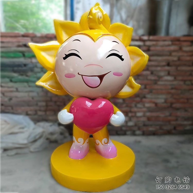 異形笑臉雕塑廠家 現代公園小品 彩繪笑臉雕塑廠