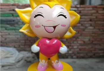 異形笑臉雕塑廠家 現代公園小品 彩繪笑臉雕塑廠