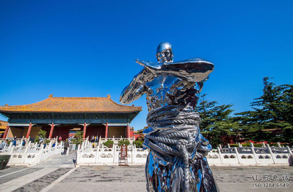 現(xiàn)代老頭雕塑廠家 大型擺件  創(chuàng)意不銹鋼老頭雕塑工廠