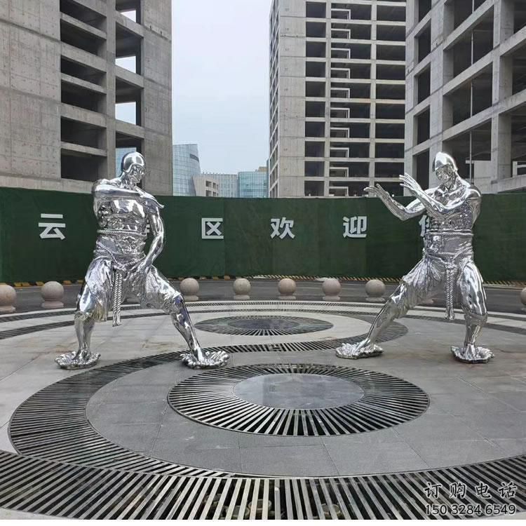 中式武士雕塑廠家 現(xiàn)代創(chuàng)意小品  戶外武士雕塑廠