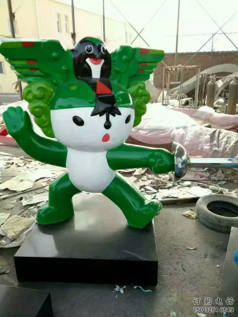 抽象福娃雕塑廠家 教育小品 大型不銹鋼福娃雕塑廠