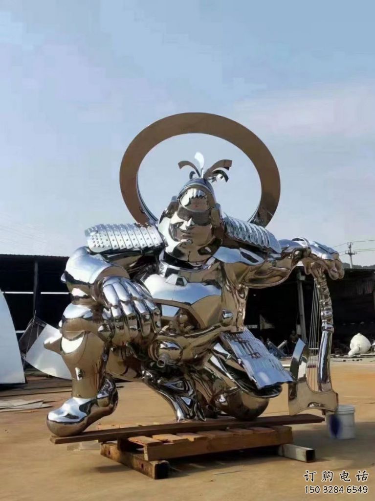 戶外武士雕塑廠家 大型擺件  仿古武士雕塑廠