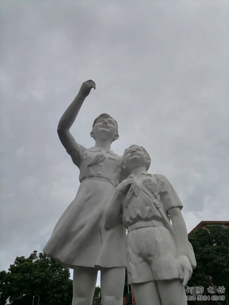 大型少先隊雕塑廠家 鍛造小品  校園不銹鋼少先隊雕塑定做