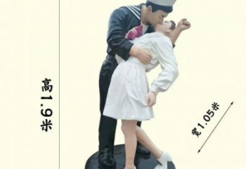 烤漆情侶雕塑廠家  公園小品  戶外愛情情侶雕塑廠