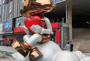 房地產(chǎn)人偶雕塑廠(chǎng)家  戶(hù)外擺件 鍛造不銹鋼人偶雕塑廠(chǎng)