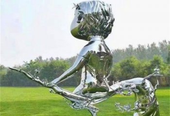 創(chuàng)意嬰兒雕塑廠家  現(xiàn)代小品 公園不銹鋼嬰兒雕塑廠