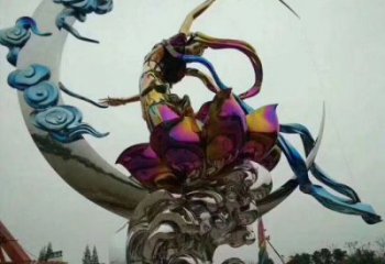 創意仙女雕塑廠家  戶外小品 公園不銹鋼仙女雕塑廠