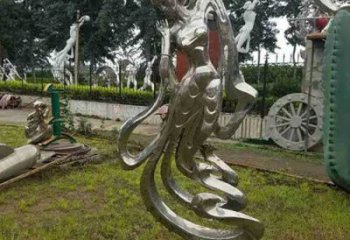 鏡面仙女雕塑廠家 大型擺件  創意不銹鋼仙女雕塑廠