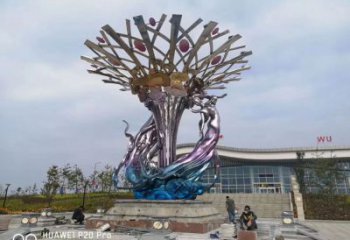 現(xiàn)代仙女雕塑廠家 大型別墅區(qū)擺件   廣場不銹鋼仙女雕塑價格