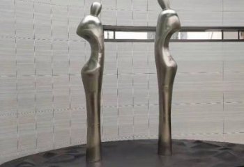 幾何仕女雕塑廠家  創(chuàng)意小品  現(xiàn)代不銹鋼仕女雕塑廠