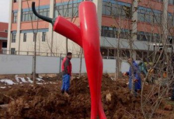 中式辣椒雕塑廠家  公園小品 游樂場不銹鋼辣椒雕塑廠