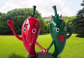 歐式辣椒雕塑廠家 抽象擺件  廣場不銹鋼辣椒雕塑廠