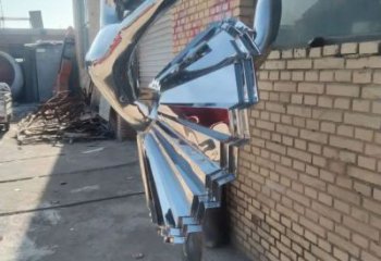 鏡面舞女雕塑廠家 大型擺件  現代不銹鋼舞女雕塑廠