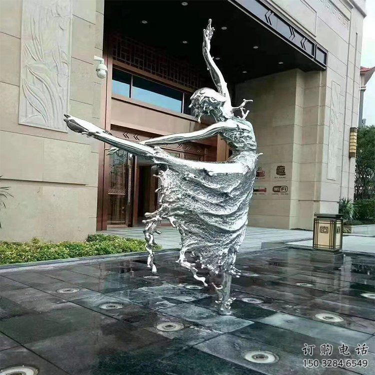 中式芭蕾舞雕塑廠家  現(xiàn)代小品 游樂場不銹鋼芭蕾舞雕塑擺件