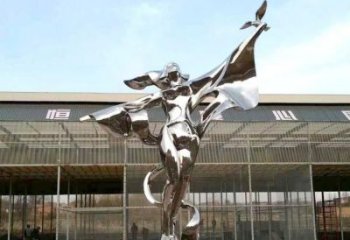 創(chuàng)意舞者雕塑廠家  戶外擺件小品 公園不銹鋼舞者雕塑廠