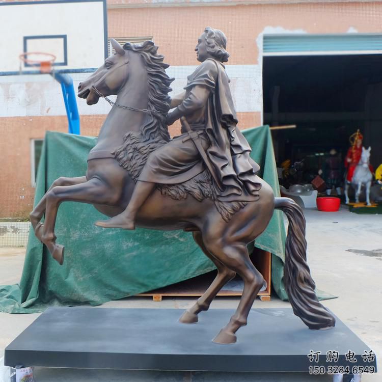 戶外騎士雕塑廠家 噴漆 小品 仿古騎士雕塑生產(chǎn)