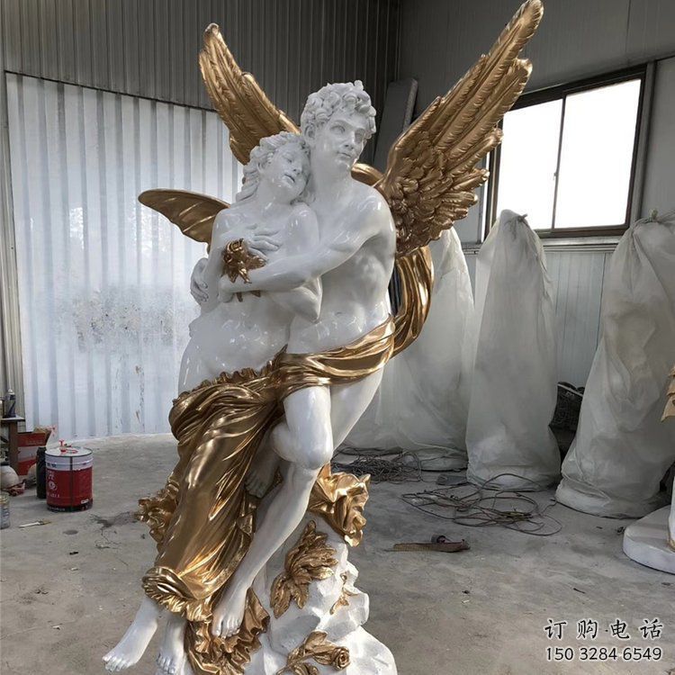 戶外愛神雕塑廠家 噴漆小品  現代大型愛神雕塑制作
