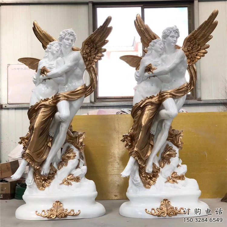 彩繪愛神雕塑廠家  創(chuàng)意擺件 街頭愛神雕塑價格