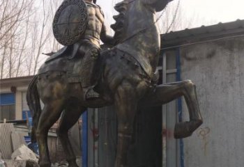 公園騎士雕塑廠家 戶外擺件 現代騎士雕塑定做