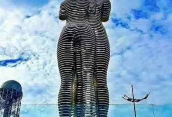 異形戀人雕塑廠家 現(xiàn)代公園小品  抽象不銹鋼戀人雕塑廠