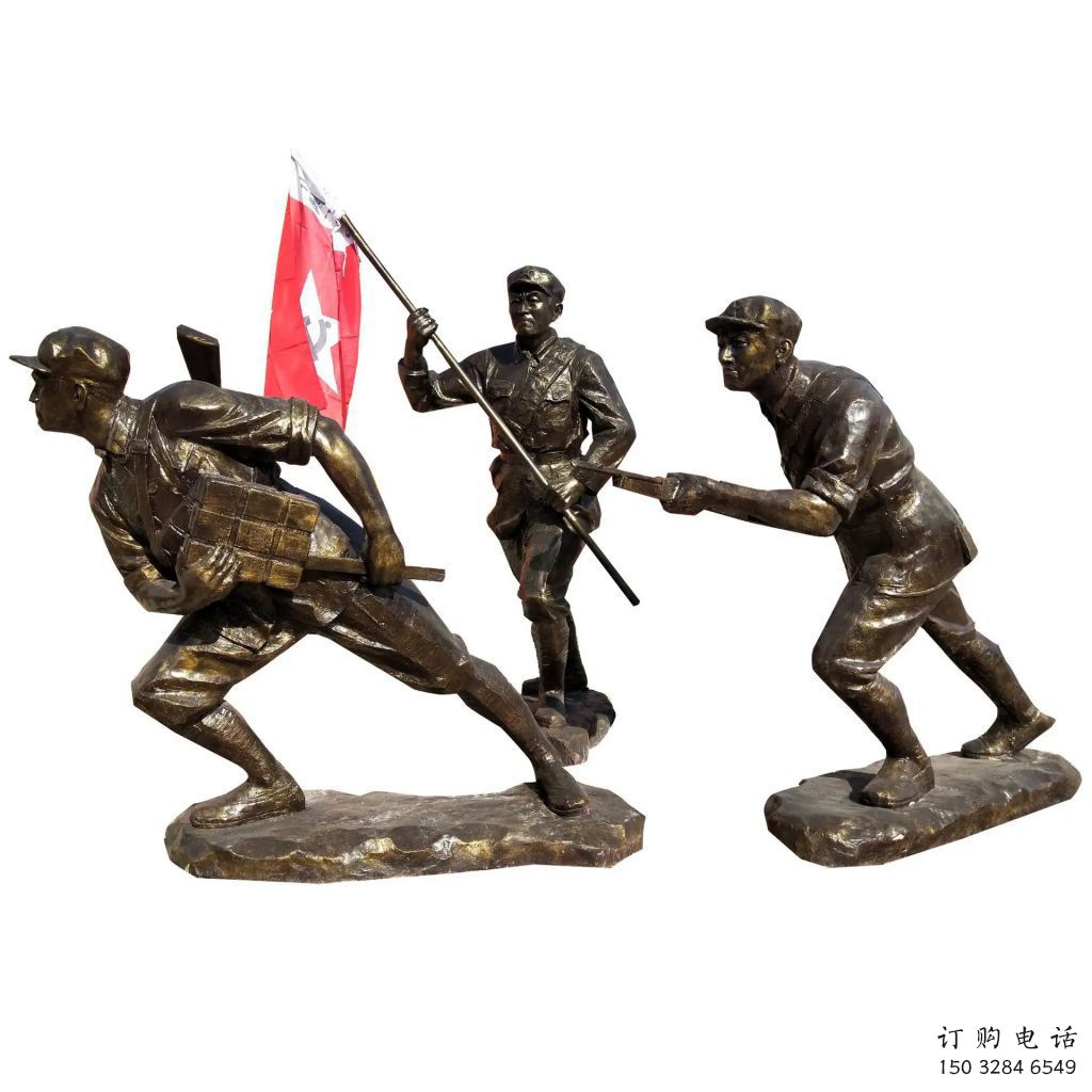 廣場戰士雕塑廠家 黨建小品  戶外戰士雕塑廠