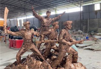 仿古戰士雕塑廠家 草地小品 房地產戰士雕塑廠