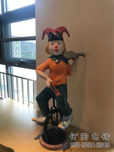 噴漆小丑雕塑廠家 中式小品 廣場小丑雕塑廠
