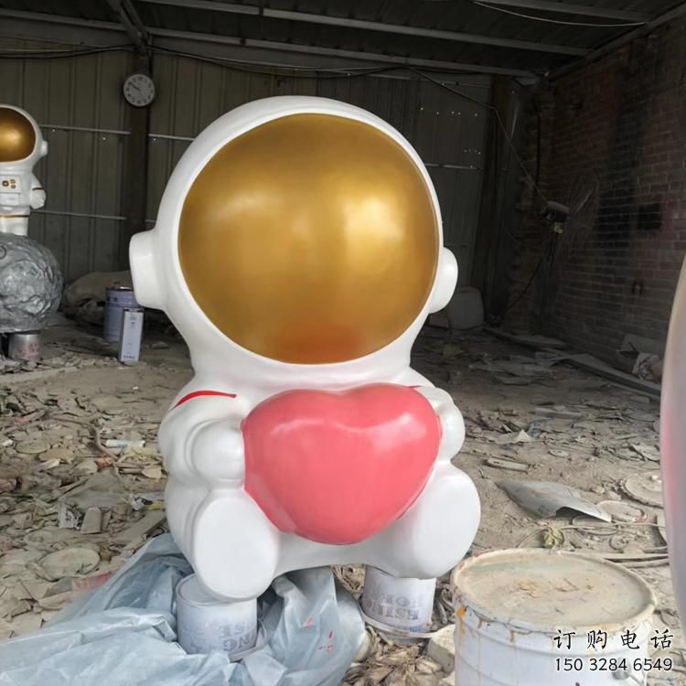 戶外太空人雕塑廠家 噴漆小品  現代太空人雕塑廠