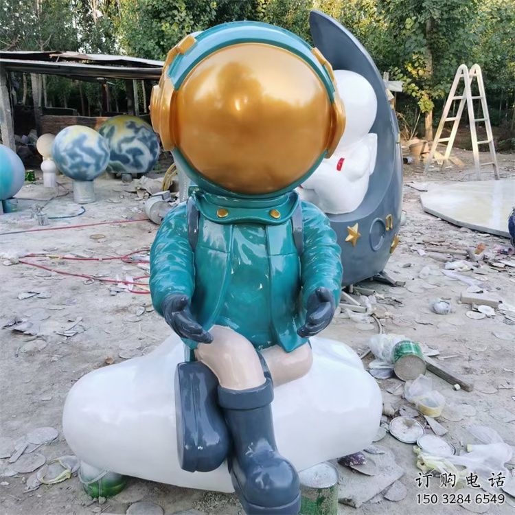 街頭太空人雕塑廠家 大型擺件  戶外太空人雕塑價(jià)格