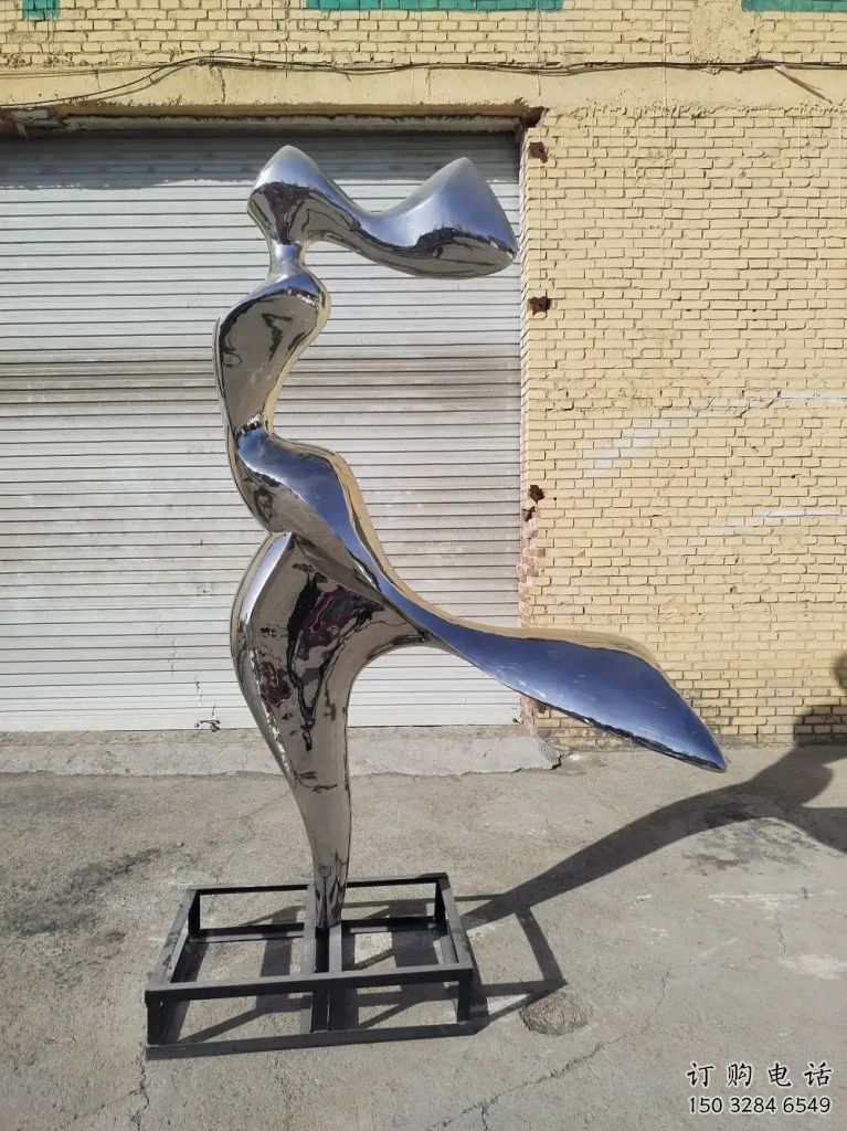 抽象美人魚(yú)雕塑廠家  創(chuàng)意小品  大型不銹鋼美人魚(yú)雕塑廠