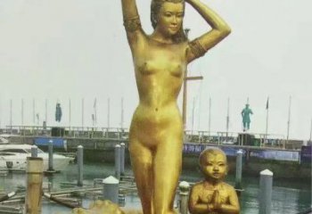 廣場美人魚雕塑廠家  公園小品  大型不銹鋼美人魚雕塑廠