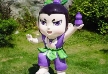 中式葫蘆娃雕塑廠家  創(chuàng)意小品 游樂(lè)場(chǎng)葫蘆娃雕塑廠