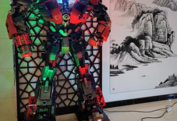 發(fā)光機(jī)器人雕塑廠家 步行街小品 大型商場機(jī)器人雕塑廠