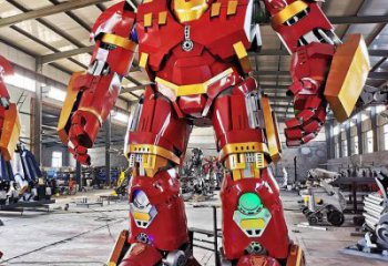 噴漆機器人雕塑廠家 中式小品  創(chuàng)意機器人雕塑廠