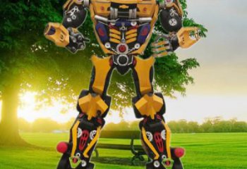 異形機器人雕塑廠家 現(xiàn)代廣場小品 抽象機器人雕塑工廠