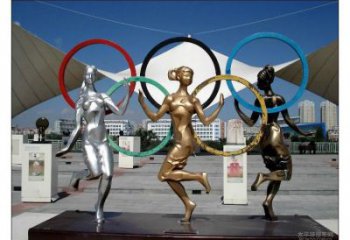 烤漆運動員雕塑廠家 體育小品 大型不銹鋼運動員雕塑定制