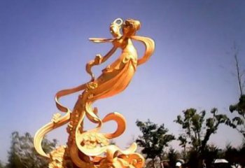 中式天女散花雕塑廠家  創意小品 游樂場天女散花雕塑廠