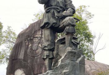 廣場魯班雕塑廠家  仿古小品  烤漆魯班雕塑廠