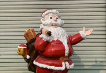 歐式圣誕老人雕塑廠家 抽象擺件  大型彩繪圣誕老人雕塑小品