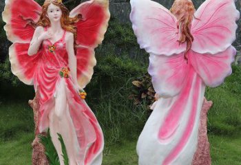 現(xiàn)代仙子雕塑廠家 大型別墅區(qū)擺件  彩繪仙子雕塑廠