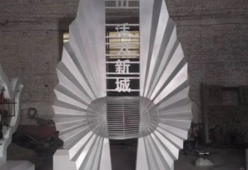 戶外地標雕塑廠家 噴漆小品  創(chuàng)意不銹鋼地標雕塑擺件