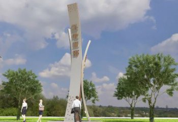 現代精神堡壘雕塑廠家 大型別墅區擺件  創意不銹鋼精神堡壘雕塑