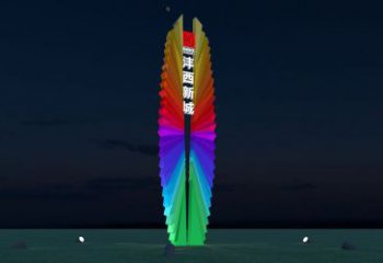 烤漆指示牌雕塑廠家  現(xiàn)代小品  創(chuàng)意不銹鋼指示牌雕塑