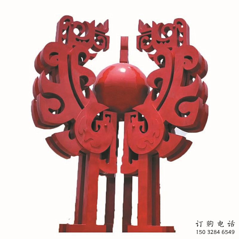 戶外標示牌雕塑廠家 噴漆小品  烤漆不銹鋼標示牌雕塑